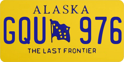 AK license plate GQU976