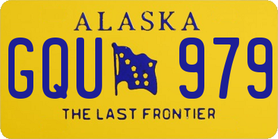 AK license plate GQU979