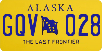 AK license plate GQV028