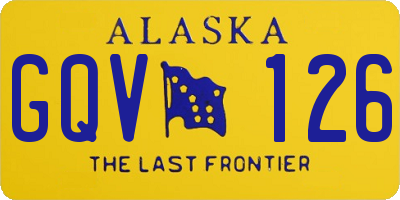 AK license plate GQV126