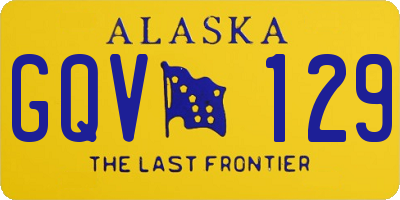 AK license plate GQV129