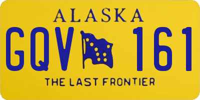 AK license plate GQV161