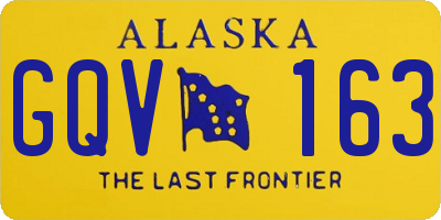 AK license plate GQV163