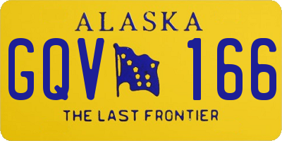 AK license plate GQV166