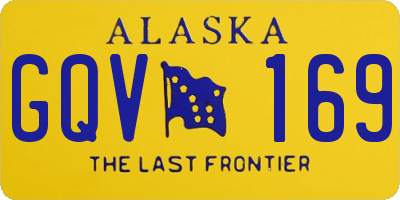 AK license plate GQV169
