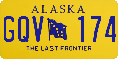 AK license plate GQV174