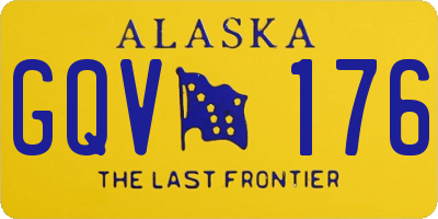 AK license plate GQV176