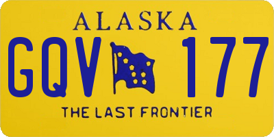 AK license plate GQV177