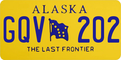 AK license plate GQV202