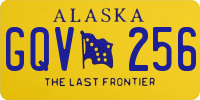 AK license plate GQV256