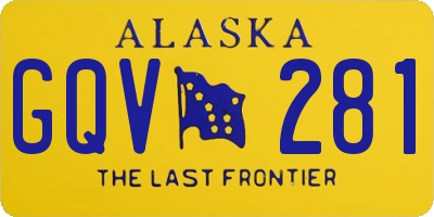 AK license plate GQV281