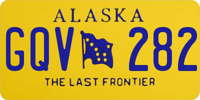 AK license plate GQV282