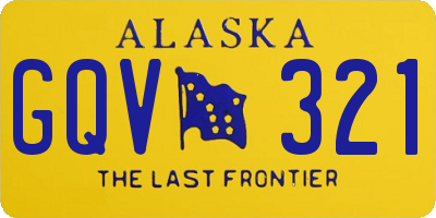 AK license plate GQV321