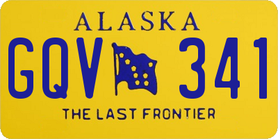 AK license plate GQV341