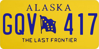 AK license plate GQV417