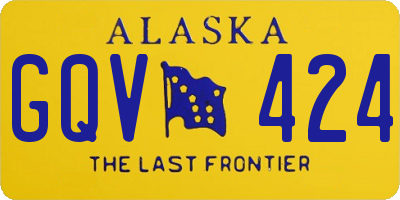AK license plate GQV424