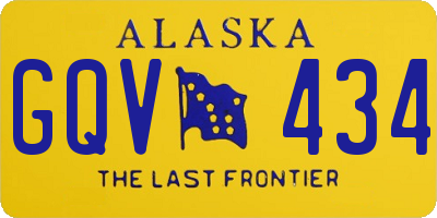 AK license plate GQV434