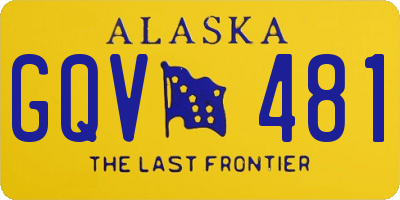 AK license plate GQV481