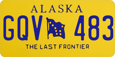 AK license plate GQV483