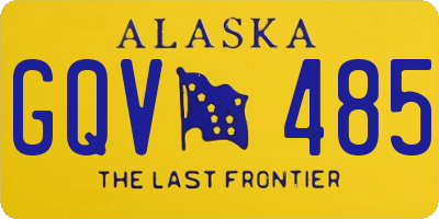 AK license plate GQV485