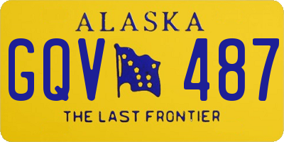 AK license plate GQV487