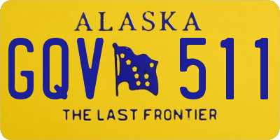 AK license plate GQV511