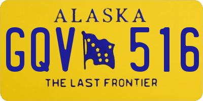 AK license plate GQV516