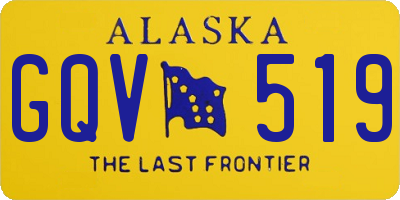 AK license plate GQV519