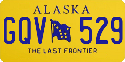AK license plate GQV529