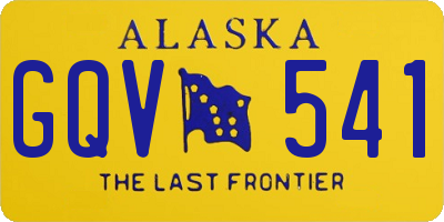 AK license plate GQV541