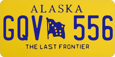 AK license plate GQV556