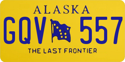 AK license plate GQV557
