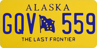 AK license plate GQV559