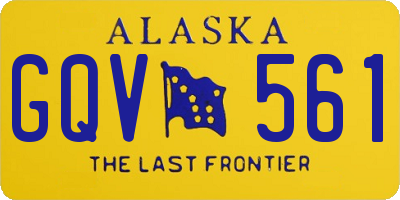 AK license plate GQV561