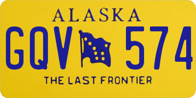 AK license plate GQV574