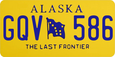AK license plate GQV586