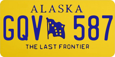 AK license plate GQV587