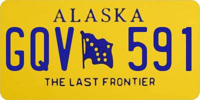 AK license plate GQV591