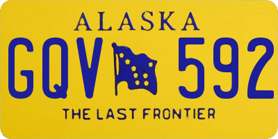 AK license plate GQV592
