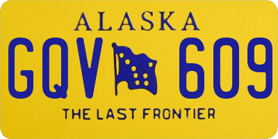 AK license plate GQV609