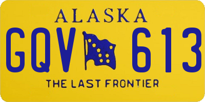 AK license plate GQV613