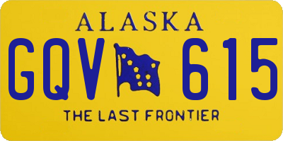 AK license plate GQV615