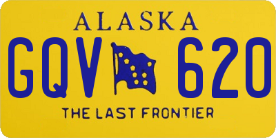 AK license plate GQV620