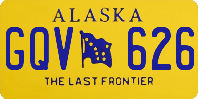 AK license plate GQV626