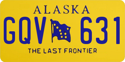 AK license plate GQV631