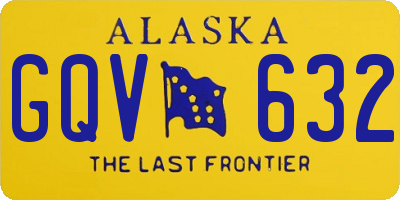 AK license plate GQV632