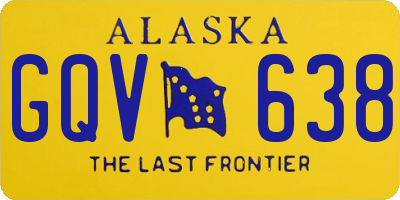 AK license plate GQV638