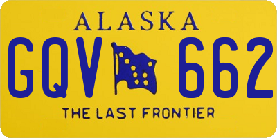AK license plate GQV662