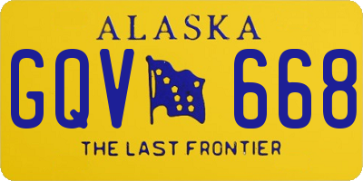 AK license plate GQV668