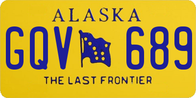 AK license plate GQV689